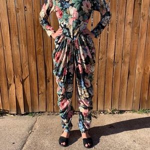 Vintage Women’s Floral Kimberly Wren Romper Jumpsuit